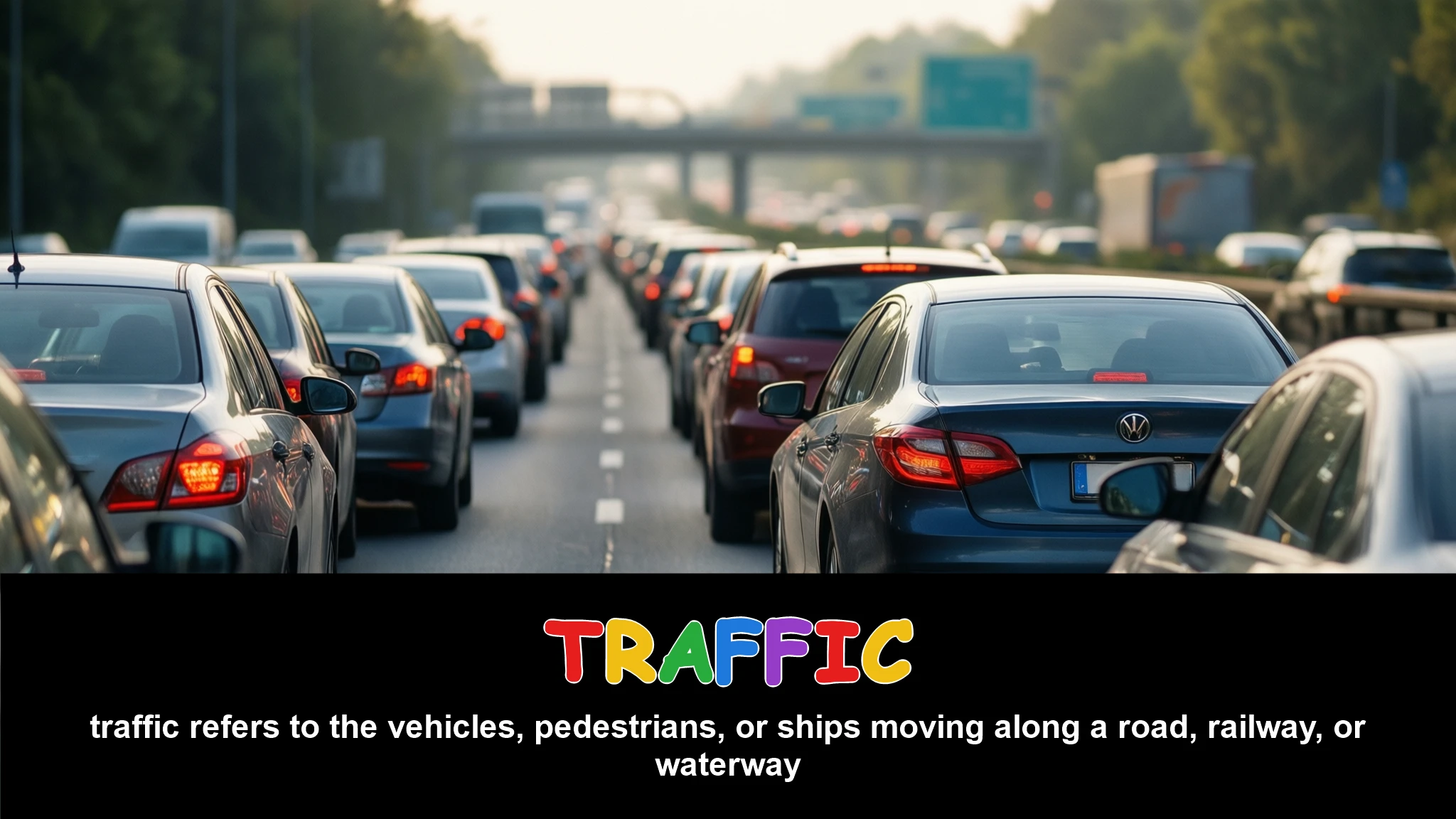 English Illustration for traffic